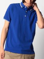 鹿の子ラインポロシャツ/オレンジ系(065)