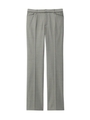 [L]シルク混センタープレスパンツ/ダークグレー(413)