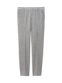 [L]プレス入りジャージクロップドパンツ/グレー(912)