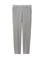 [L]プレス入りジャージクロップドパンツ/グレー(912)