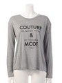 ＣＯＵＴＵＲＥ＆ＭＯＤＥロングスリーブＴ/ホワイト