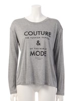 ＣＯＵＴＵＲＥ＆ＭＯＤＥロングスリーブＴ/ホワイト