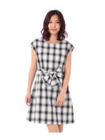 アムンゼンチェックワンピース/ブラック(219)