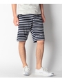 イズミールコットンボーダーパイルハーフパンツ/ネイビー(393)