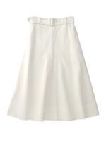 コンパクトチノロングスカート/ホワイト(002)
