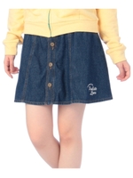 デニムボタンスカート/ネイビー(493)