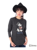 プリントカットソー(ミッキーマウス)/ブラック(019)