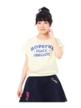 ボーダーロゴTシャツ/レモンイエロー(331)