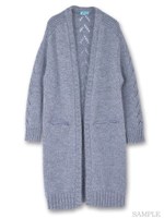 モヘアロングカーディガン/アイスホワイト