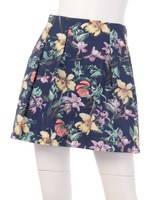 花柄スカート/ネイビー