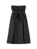 SRIC リブ切り替えベアワンピース/ブラック(019)