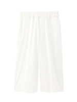 [L]リラックスサテンワイドパンツ/オフホワイト(003)