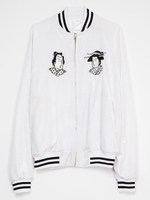 【IKUMI×ALISA】UKIYOE JAPAN BLOUSON/ホワイト