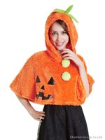 もこもこパンプキンケープ/-