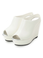 ウェッジサボサンダル/ホワイト(004)