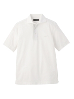 コットンポロシャツ/ホワイト(001)