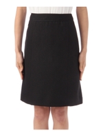 ドビー織りAラインスカート/ブルー系(094)