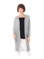 ドルマンロングニットカーディガン/ネイビー(093)