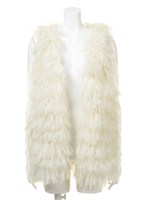 ニットファーベスト/BEG