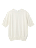 ハイゲージクルーネックニット/アイボリー(004)