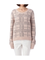 ブークレーチェックニット/ベビーピンク(271)