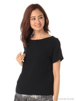 プルオーバーブラウス/ブラック