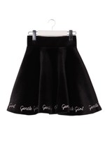 ボンディングベロアスカート/ブラック