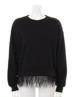 リアルフェザー裏毛PO/ブラック