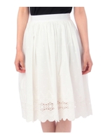 レースボリュームスカート/ライトベージュ(051)