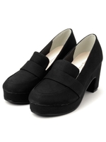 ローファーパンプス/キャメル