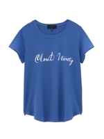 ロゴラウンドカットソー/ライトブルー(091)