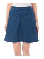 台形スカート/ブルー系(090)