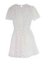 flower orgadie one-piece/black