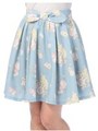 【Tralala】ガーデンラビットスカート/ブルー