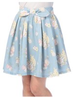 【Tralala】ガーデンラビットスカート/ブルー