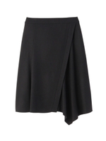 ウールフレアスカート/ブラック(019)