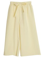 ウエストリボンガウチョパンツ/ベージュ