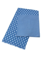 コットンドットストール/ブルー(092)