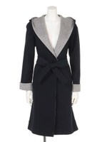 シャギーカットガウン/ライトグレー