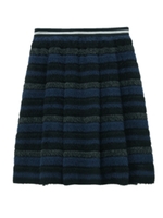 スーリーボーダースカート/ダークパープル(384)