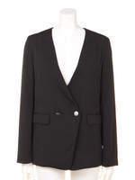 ノーカラージャケット/ブラック(010)