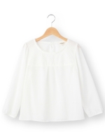 パンチングレースデシンブラウス/ホワイト(402)