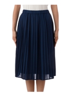 ミディー丈プリーツスカート/イエロー系(035)