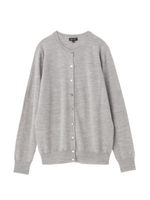 【VERY10月号掲載】[L]メタルボタンカーディガン/ライトグレー(911)