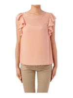 シフォンフリルブラウス/ピンク系(072)