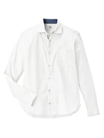 ヘリンボンシャツ/ブルー(092)