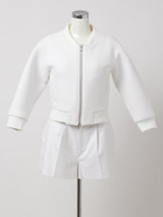 ボンディング ショートブルゾン/ホワイト