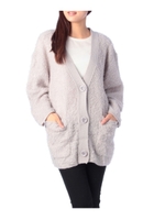 ISBIT ループニットカーディガン/ライトグレー(011)