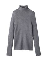 [S]ウールリブタートルプルオーバー/グレー系(912)