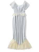 【スキヤキ】おとぎの国のナイティドレス　プリンセス編　童話「人魚姫」/ライトグリーン×生成り